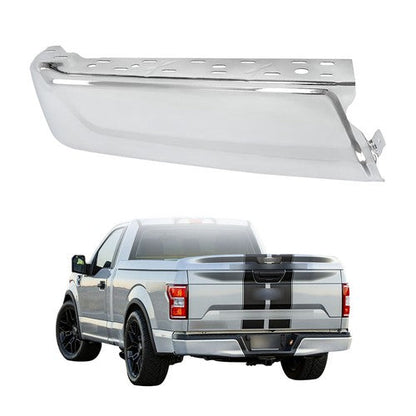 Compatible For Ford F-150 2021-2023 Left Rear Bumper End Cap W/O Sensor Holes