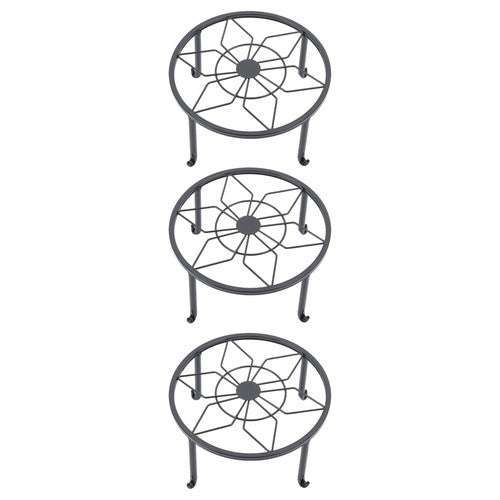 3PCS Plant Stand for Flower Pot Potted Holder Indoor Outdoor Metal 9in