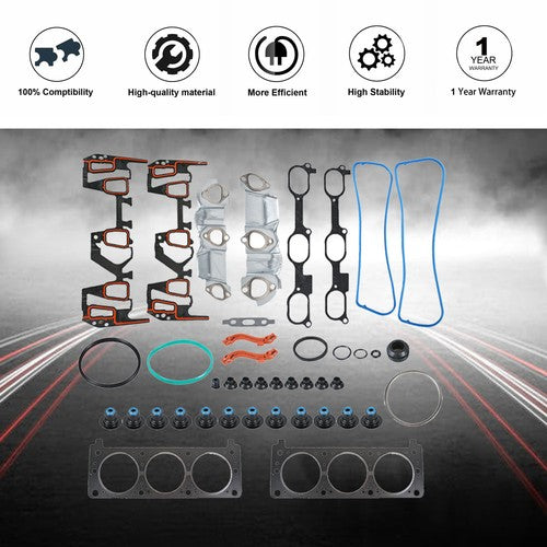For 05-09 Chevrolet Equinox Pontiac Torrent 3.4L OHV Head Gasket Bolts Set