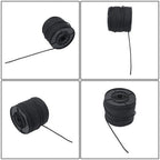 Black Nylon Solid Braid Rope High UV & Abrasion Resistance 1/4 Inch × 500ft