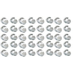 40pcs ABS Chrome 33mm Push-on Bullet Flanged Lug Nut Covers for Semi Trucks