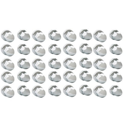 40pcs ABS Chrome 33mm Push-on Bullet Flanged Lug Nut Covers for Semi Trucks