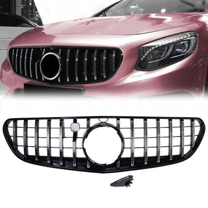 For 2015-2017 Mercedes C217 W217 S500 S550 Coupe AMG S63s GT Style Grille Chrome