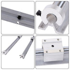 2PCS SBR16-2200mm Linear Guide Rails with 4Pcs SBR16UU Bearing Blocks