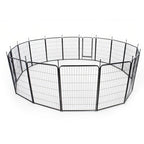 16 Panels 40 x 27 inch Dog Playpen Crate Fence Pet PlayPen Exercise Cage
