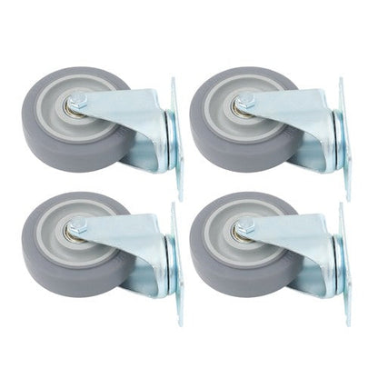 4 Pack Grey With Diagonal Bar 1200 Lbs 4 Inch Swivel Caster Wheels Heavy Duty