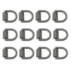 Heavy Duty 3/8" Weld-On D Rings 5000 lbs MBS 12 Pack for Trailers & ATVs