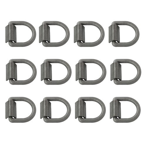 Heavy Duty 3/8" Weld-On D Rings 5000 lbs MBS 12 Pack for Trailers & ATVs
