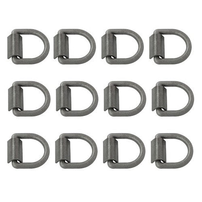 Heavy Duty 3/8" Weld-On D Rings 5000 lbs MBS 12 Pack for Trailers & ATVs