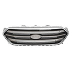 Fit 2013-2019 Ford Taurus Front Bumper Lip Upper Grille Assembly Chrome Grill