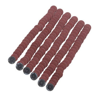150 Pcs 2 Inch Torque Sanding Discs 60 Grit Roll Lock Die Grinder Sanding Discs