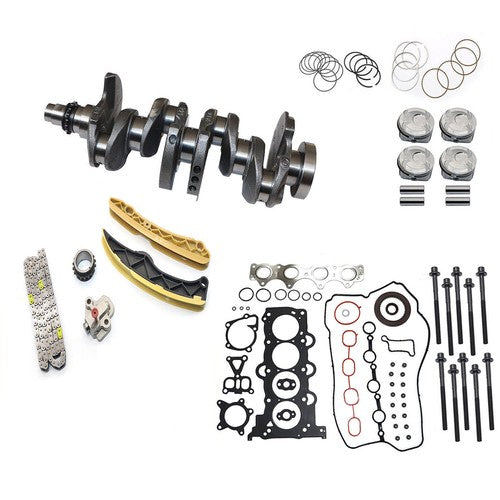 For HYUNDAI KIA 1.6L Engine Rebuild Kit-Piston Gasket Bolt Timing Kit Crankshaft