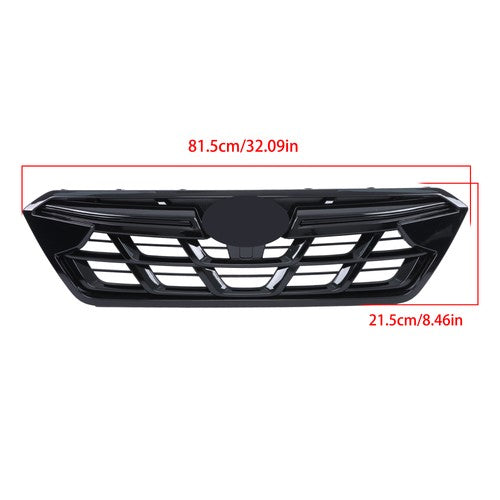Front Bumper Upper Grille Replacement Gloss Black For SUBARU Crosstrek 2021-2023