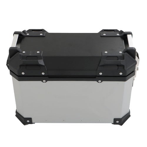 Silver 36L Motorcycle Side Case Hard Saddlebag Box Trunk Tour with Support Racks