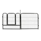 12 Panels 24x24 inch Dog Playpen Crate Fence Pet PlayPen Exercise Cage