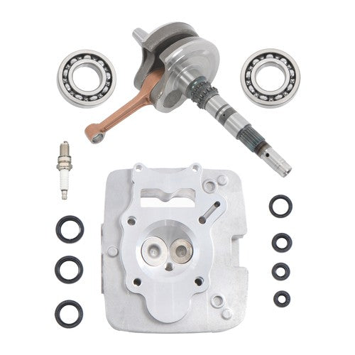 New For Honda TRX250 Rebuild kit Crankshaft+Cylinder head Bearings 13000-HM8-A40