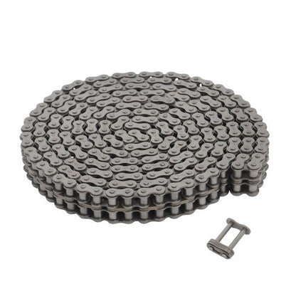#40 Roller Chain 10 Feet With 2 Connecting Links Carbon Steel