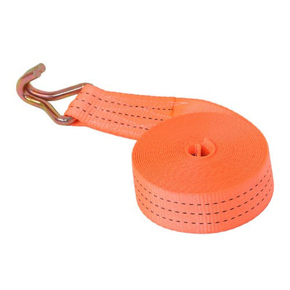10 Pack 1.5" x 20' 4000lbs Ratchet Straps W/ J Hook Heavy Duty Orange Tie Downs