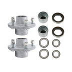 2 PACK 5-5''Galvanized Trailer Wheel Hub Assemblies For 3500 lbs #84 Trailer