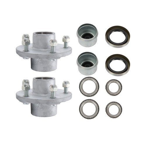 2 PACK 5-5''Galvanized Trailer Wheel Hub Assemblies For 3500 lbs #84 Trailer