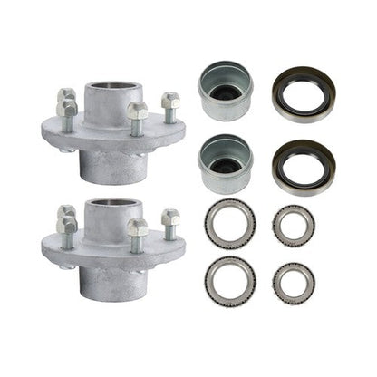 2 PACK 5-5''Galvanized Trailer Wheel Hub Assemblies For 3500 lbs #84 Trailer