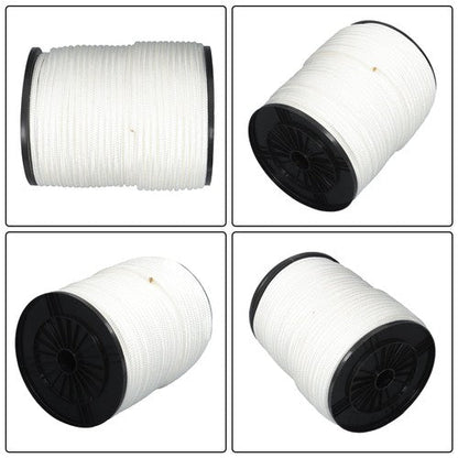 3/8in × 500ft Nylon Solid Braid Rope High UV Abrasion Resistance Industrial