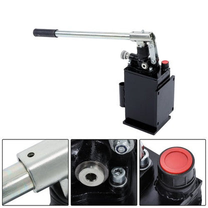 1.5 CID Hydraulic Hand Pump With Release Knob Single Acting Cylinder