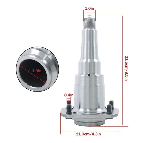 New 2-Pack #42 Weld-On Spindles With Flange Fit For 7,000lb Trailer Axles-2 1/4"