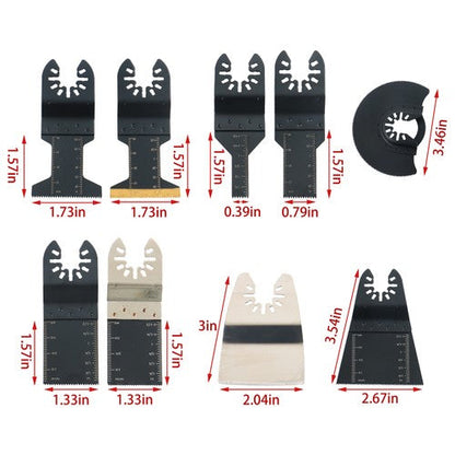 43 PCS Oscillating Saw Blades Multitool Kit for Wood/Metal/Plastics Cutting