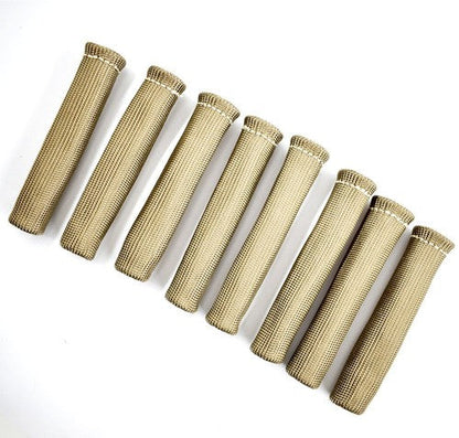 SPARK PLUG WIRE BOOTS HEAT SHIELD PROTECTOR SLEEVE SBC BBC Titanium 1800°
