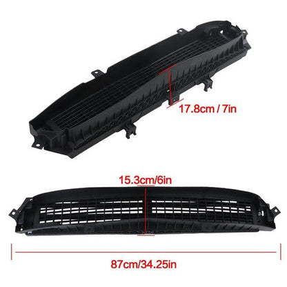 For 2014-2016 Chevy Malibu Black Plastic Front Bumper Grille Shutter W/O Motor