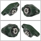 6PCS UCP201-8 Pillow Block Bearing 1/2"Bore 2 Bolt Cast Iron Base Self Alignment