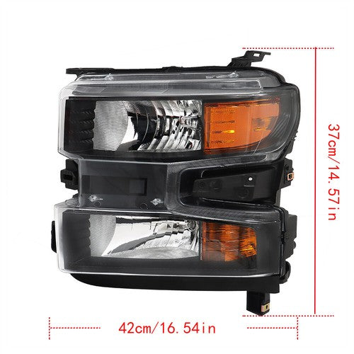 Left Headlight Halogen For Chevy Silverado 1500 2019-21 Tail Lights Left+Right