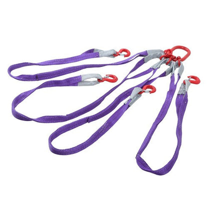 6600LBS Capacity 5FT Lifting Slings with G80 4 Legs Grab Hook and Adjuster