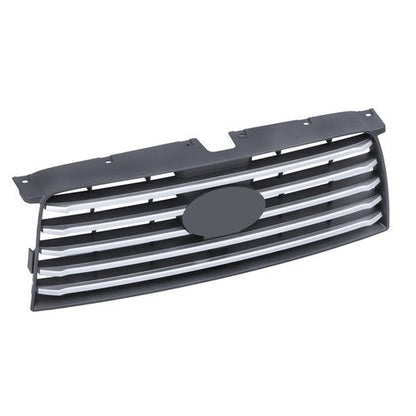 For Subaru Forester 2006-2008 Plastic Front Bumper Upper Grille w/ Silver Trim