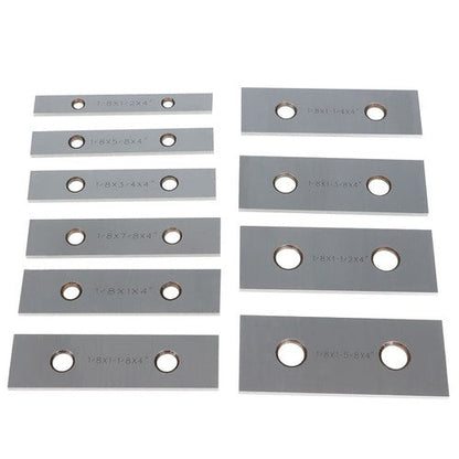 0. 001" 1/8 x 4" 10 Pair Precision Parallel Set Hardened Steel In Case