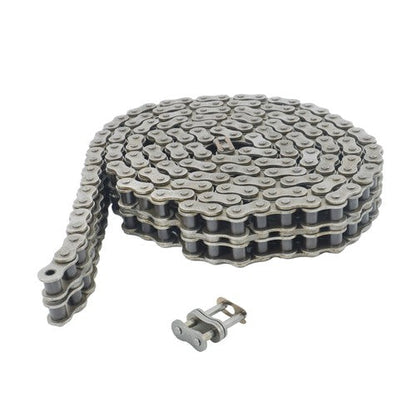 #60-2 Double Strand Duplex Roller Chain 10 Ft with 2 Connect Links