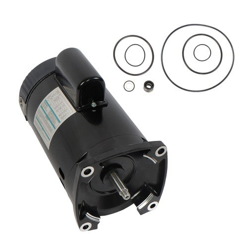 B2848 1 HP Square Flange Swimming Pool Water Pump Motor 3450 RPM, 1 Speed
