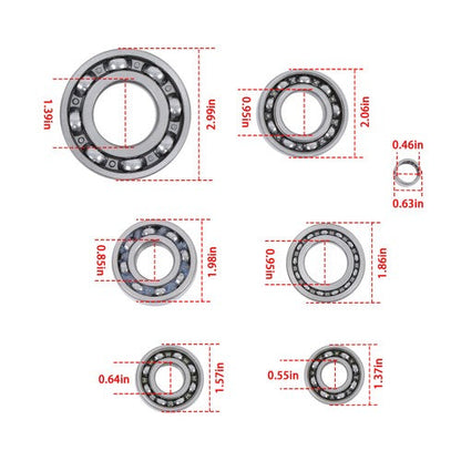 HR00055/HR00057/K078 For Honda TRX350 FE FM 2000-2006 Transmission Bearing Kit