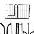 24 Panels 32x26 inch Dog Playpen Crate Fence Pet PlayPen Exercise Cage