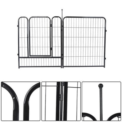 24 Panels 32x26 inch Dog Playpen Crate Fence Pet PlayPen Exercise Cage