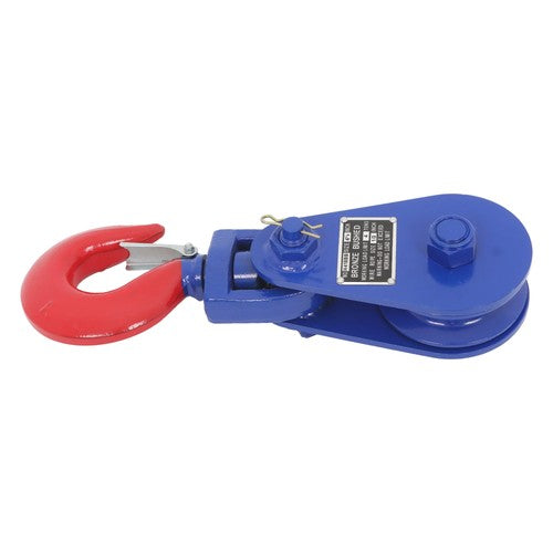 8800 Lbs Snatch Block with Swivel Shackle, 4.5" Sheave, 1/2" Wire Rope