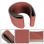 5PCS 6x48 in Sanding Belts 80 NEW Grit Belt Sander Sandpaper aluminum oxide
