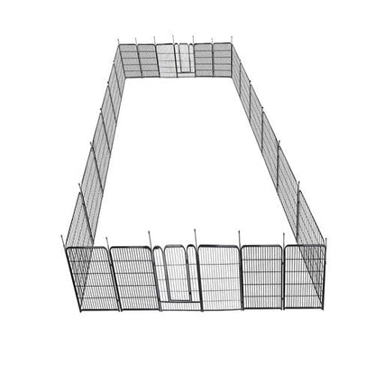 24 Panels 32x26 inch Dog Playpen Crate Fence Pet PlayPen Exercise Cage
