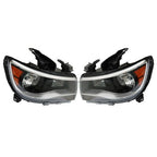 Headlights Black Fit For Chevy Colorado 2015-2022 Halogen Projector LH & RH Pair