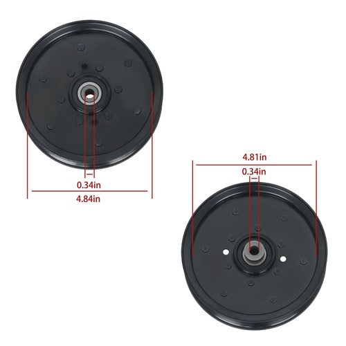 For Gravely Pro-Stance 60 52 48 36 32 Compact-Pro 44 07351200 Flat Idler Pulley