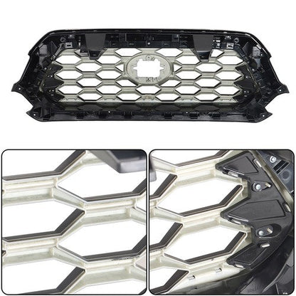 Plastic Silver Bezel Fit For Toyota Tacoma 2016-2021 Front Upper Grille Assembly