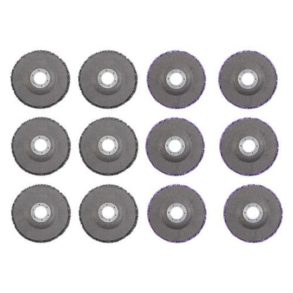 Diamond Grinding Wheel Discs Set (6 Black, 6 Purple) 12 Pack: 4-1/2" x 7/8"