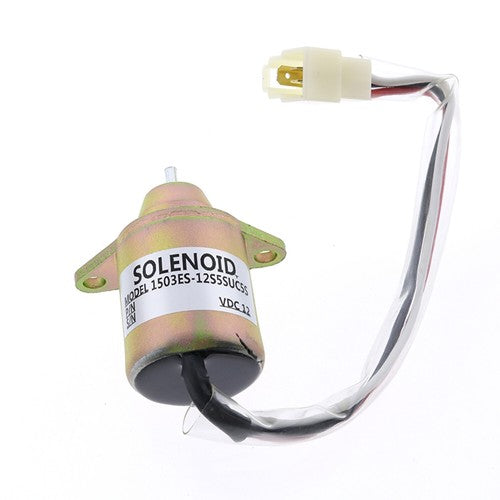 Shut Off Solenoid 119653-77950 SA-4562-12 1503ES-12S5SUC5S Compatible with Kubota John Deere