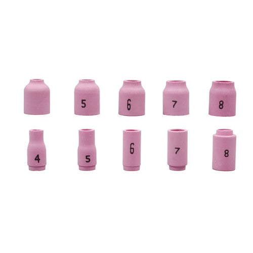 87PCS TIG Welding Torch Accessories Glass Cup Alumina Nozzle Stubby Gas Lens